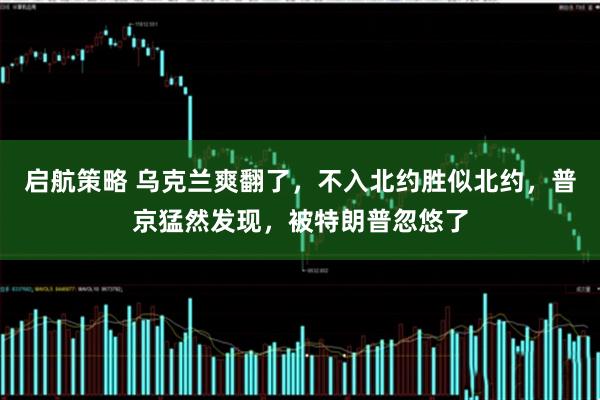 启航策略 乌克兰爽翻了，不入北约胜似北约，普京猛然发现，被特朗普忽悠了