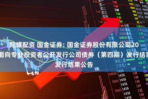 陀螺配资 国金证券: 国金证券股份有限公司2025年面向专业投资者公开发行公司债券（第四期）发行结果公告